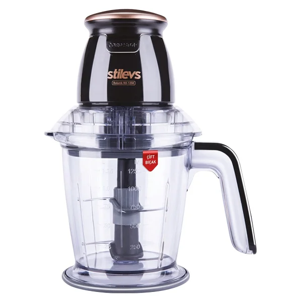 Stilevs Ro-1250 Robotik Mega Siyah 500 W 4 Bıçaklı Doğrayıcı - Görsel 6