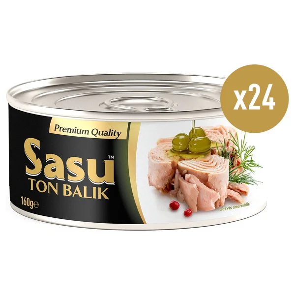 Sasu Zeytinyağlı Bütün Dilim Ton Balığı 160 Gr 24'lü - Görsel 4