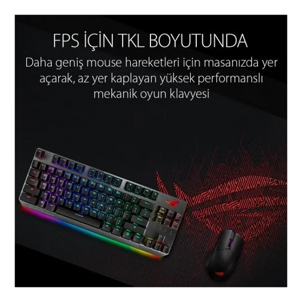 Asus Rog Strix Scope Nx Tkl Kablolu Mekanik Oyuncu Klavyesi - Görsel 2