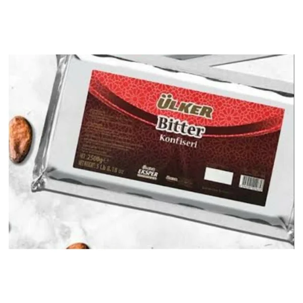 Ülker Bitter 2.5 Kg Kuvertür Kokolin Konfiseri - Görsel 2