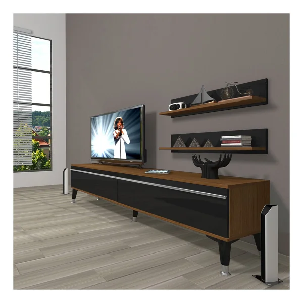 Decoraktiv Eko 4 Mdf Std Silver TV Ünitesi - Görsel 4
