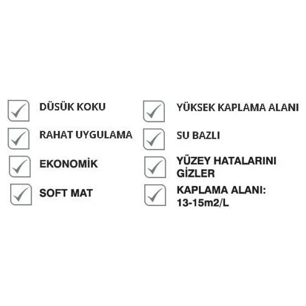 Marshall Fit Plastik Mat 20 Kg İç Cephe Boyası - Görsel 2
