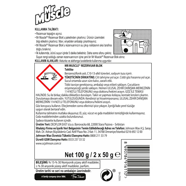 Mr. Muscle 2'li Paket Rezervuar Blok - Görsel 2