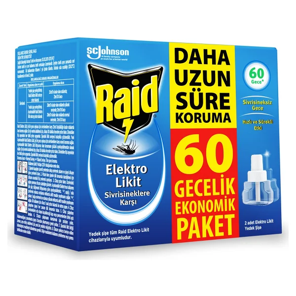 Raid Elektrolikit Sivrisinek Kovucu 42 Ml 60 Gece Etkili Açık Kapı Pencerelerde Uzun Süreli Koruma - Görsel 7
