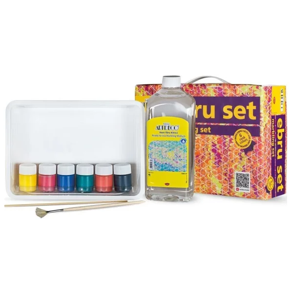 Artdeco 6 Renk Mini Ebru Set - Görsel 5