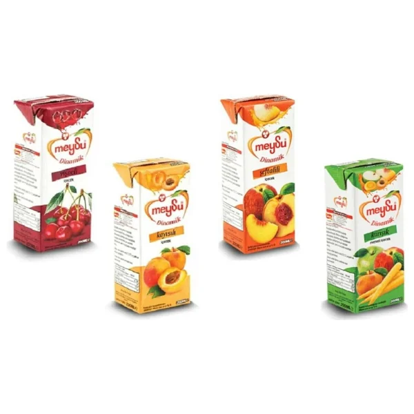 Meysu Vişne + Şeftali + Kayısı + Karışık 200 Ml 108'li - Görsel 2