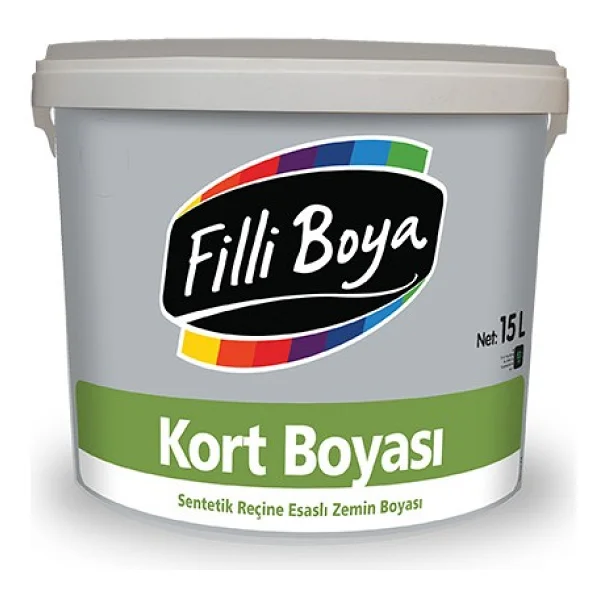 Filli Boya Tenis Kort Boyası 15 Lt - Yeşil - Görsel 4