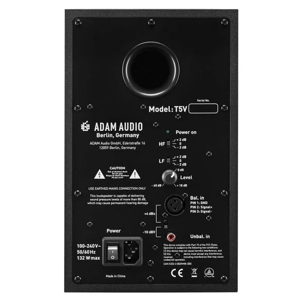 Adam Audio T5v 5 İnç Aktif Tek Referans Monitörü - Görsel 4