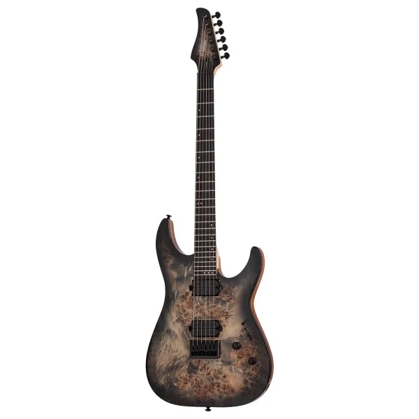 Schecter C-6 Pro Fr Elektro Gitar Charcoal Burst - Görsel 6