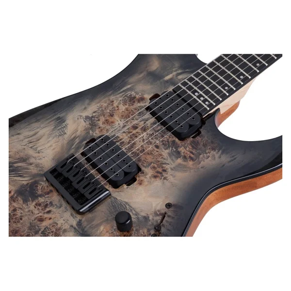 Schecter C-6 Pro Fr Elektro Gitar Charcoal Burst - Görsel 2