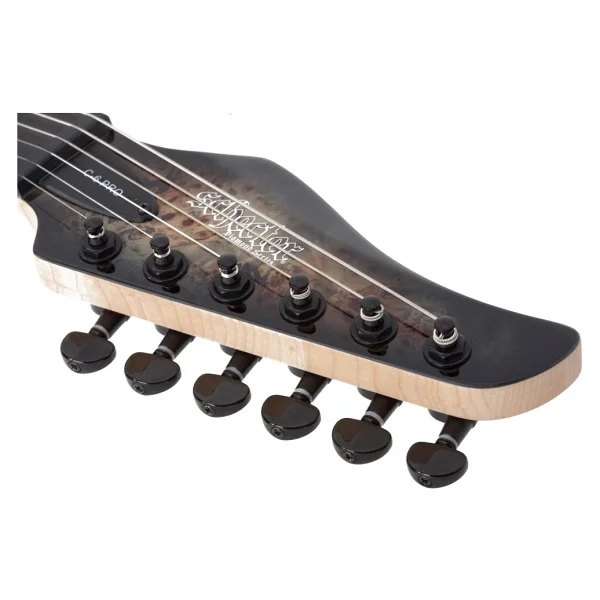 Schecter C-6 Pro Fr Elektro Gitar Charcoal Burst - Görsel 5