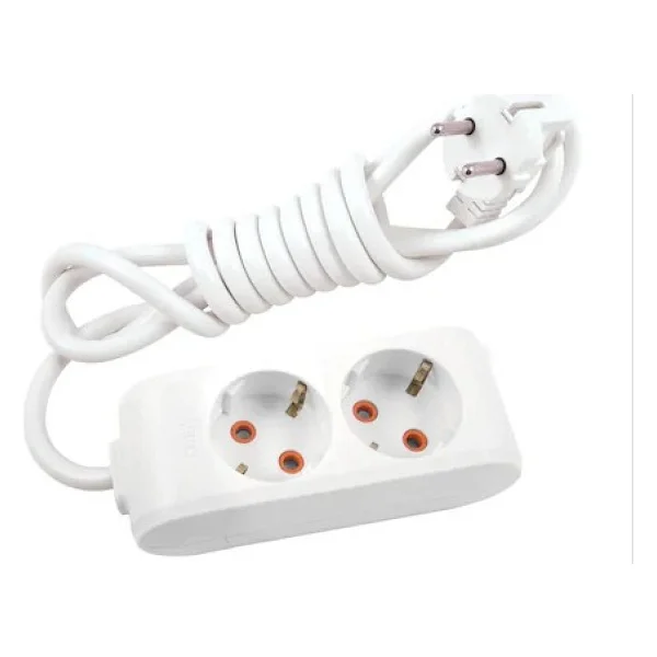 Viko Multi-let 90113205 Topraklı Beyaz 5 m 2'li Priz - Görsel 2