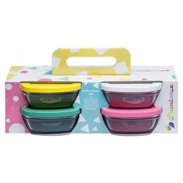 Paşabahçe Pudding 96840 4'lü 310 Ml Cam Saklama Kabı - Görsel 2
