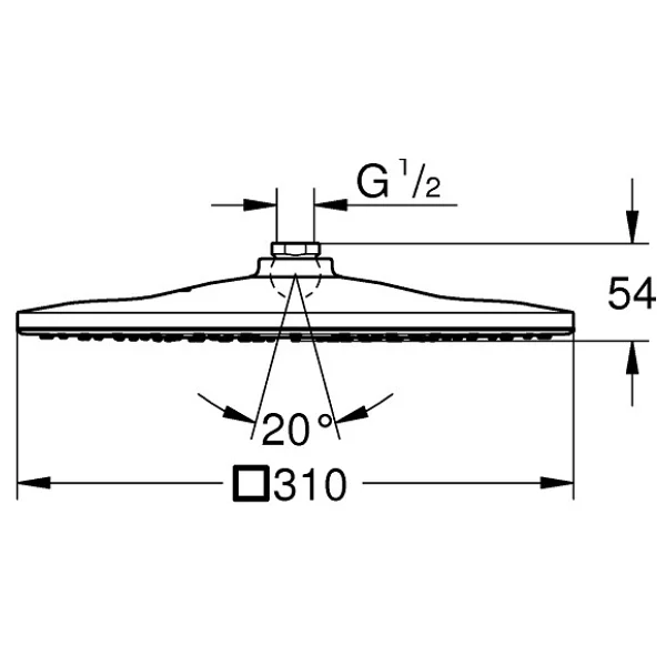 Grohe 26568000 310 Mm Rainshower Mono 310 Tepe Duşu - Görsel 2