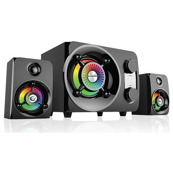 Rampage Rms-G8 2+1 25 W Bluetooth USB Sd Fm Radyolu Rainbow LED Işıklı Gaming Ses Sistemi - Görsel 7