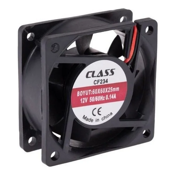 Class 60x60x25mm Dc 12volt Fan - 1adet - Görsel 3