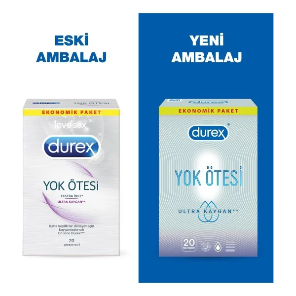 Durex Yok Ötesi Ultra Kaygan 20'lu Prezervatif - Görsel 5
