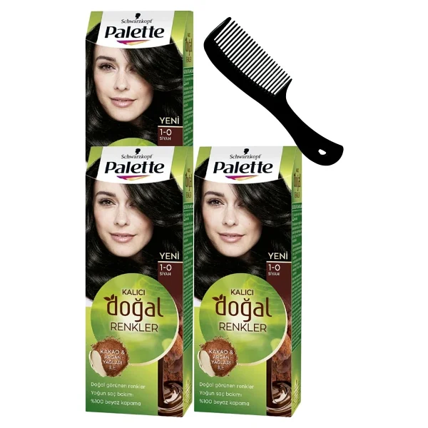 Palette Kalıcı Doğal Renkler 4.0 Kahve 3 Adet Saç Boyası - Görsel 3
