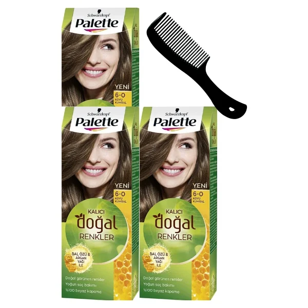 Palette Kalıcı Doğal Renkler 4.0 Kahve 3 Adet Saç Boyası - Görsel 4