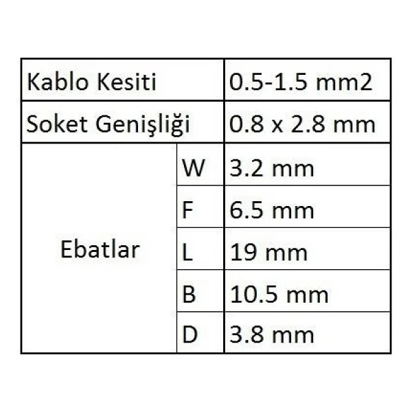 Gfd1288 Dişi Faston İzoleli Kablo Ucu 100 Adet - Görsel 3