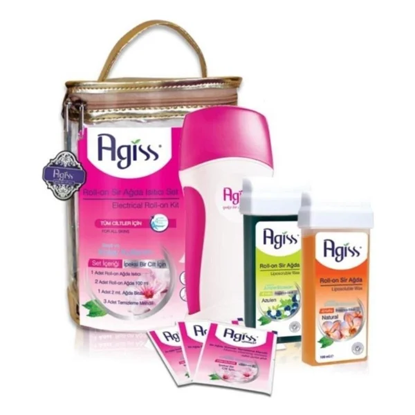 Agiss Easyso Çantalı Set Sir Ağda Isıtıcısı+ Roll-On Büyük Tam Set - Görsel 5