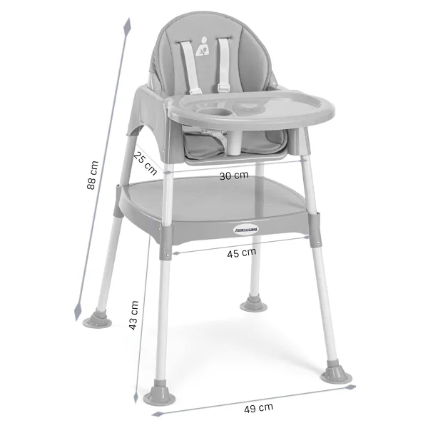 Wellgro Pretty 3 İn1 Çalışma Masalı Mama Sandalyesi - Görsel 5