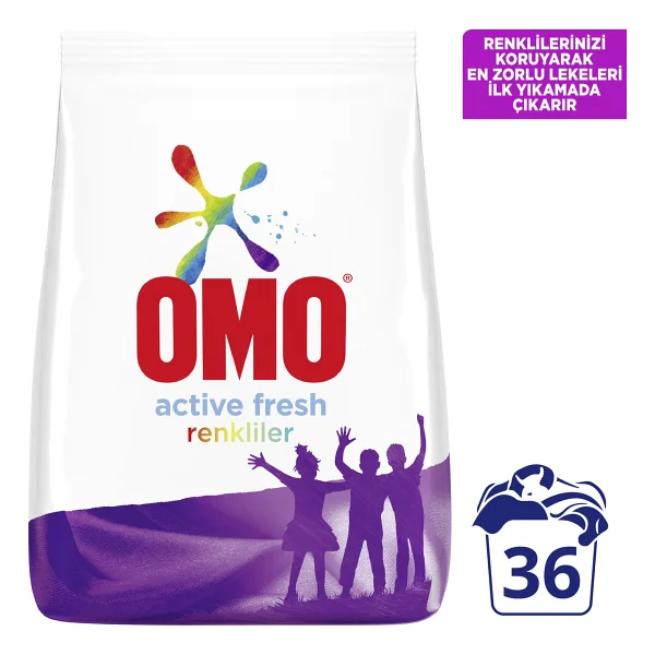 Omo Active Fresh Renkliler İçin 5.5 Kg Toz Deterjan - Görsel 5