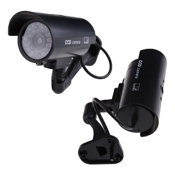 LED Işıklı Sahte Güvenlik Kamera Sensörlü Hareket Caydırıcı Dome - Görsel 4