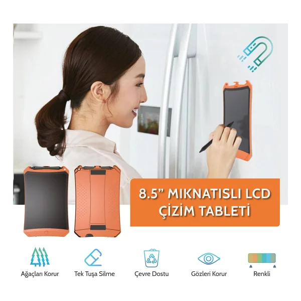 Xiaomi Wicue 8.5" Turuncu Yazı ve Çizim Tableti - Görsel 4