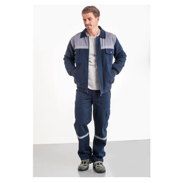 Mervem İş Takımı 7/7 Gabardin Kapitoneli Reflektörlü - Görsel 9