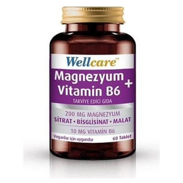 Wellcare Magnezyum + Vitamin B6 60 Tablet - Görsel 6