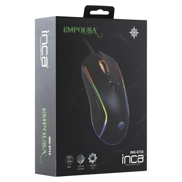 Inca Img-Gt16 RGB Kablolu Optik Oyuncu Mouse - Görsel 6