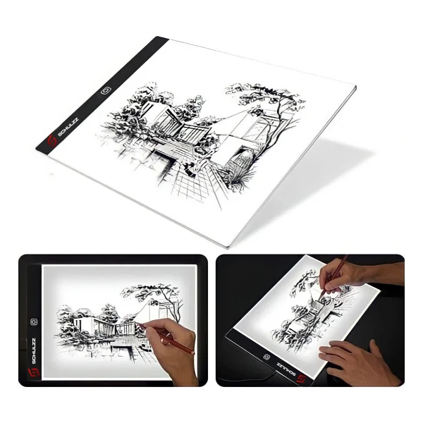Schulzz LED Işıklı A4 Çizim Kopyalama 3 Seviyeli Ayarlanabilir Grafik Tahtası - Görsel 4