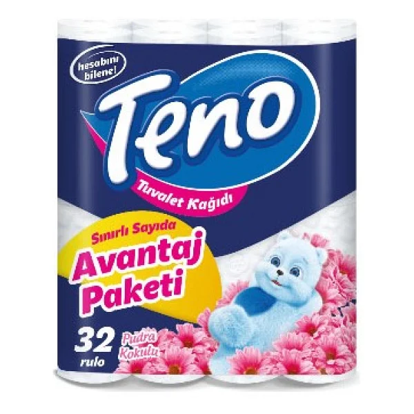 Teno Pudra Kokulu 32'li Tuvalet Kağıdı - Görsel 3
