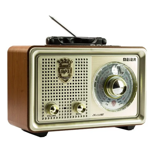 Meier M-110bt USB Sd Bluetooth Nostaljik Fm Radyo - Görsel 2