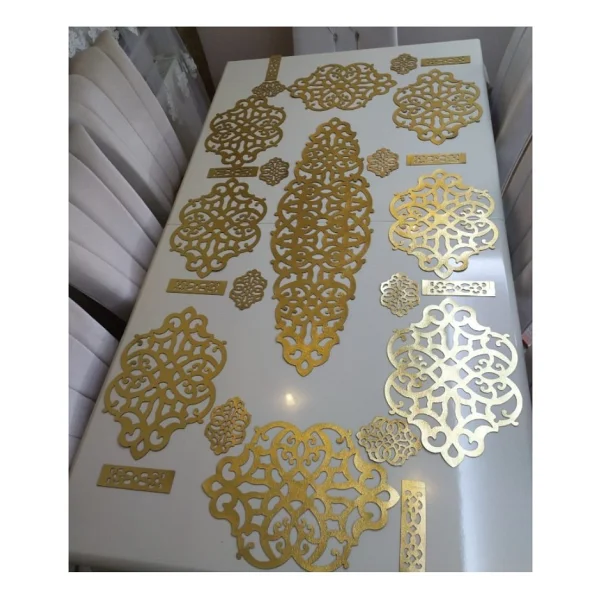 Sehara Runner - Sunum Takımı Masa Örtüsü 8 Kişilik 25 Parça - Siyah - 33 X 100 Cm - Görsel 5