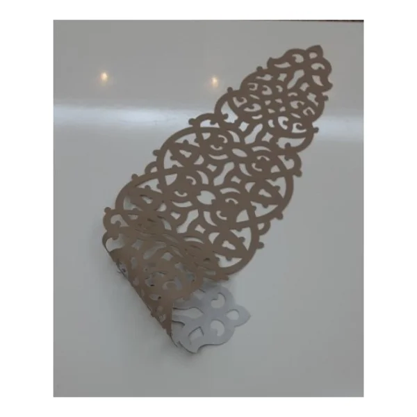 Sehara Runner - Masa Örtüsü - Sehpa Örtüsü - Suni Deri - 4 Parça Kahve Sunumluğu - Siyah - 32 X 100 Cm - Görsel 6