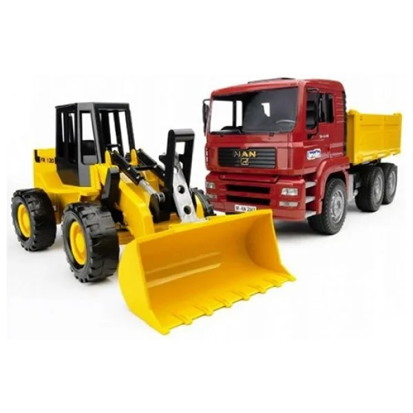 Bruder Br02752 Man Damperli Kamyon Ve Fr130 Kepçe İş Makinesi - Görsel 7