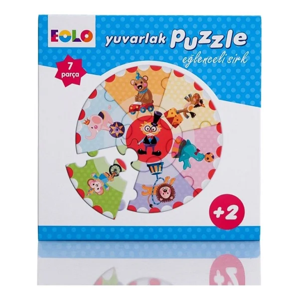 Eolo Eğlenceli Sirk Yuvarlak Puzzle - Görsel 2