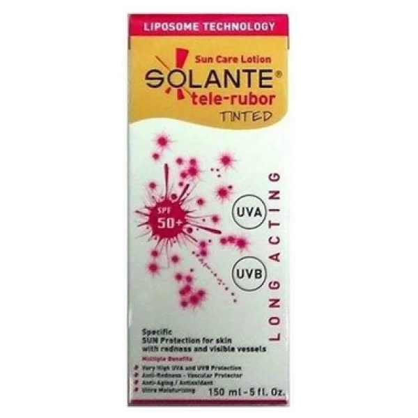 Solante Tele-Rubor Renkli 150 Ml 50 Faktör Güneş Losyonu - Görsel 8