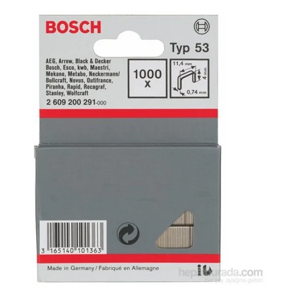 Bosch - İnce Zımba Teli Tip 53 - 11,4 X 0,74 X 4 Mm - Görsel 2
