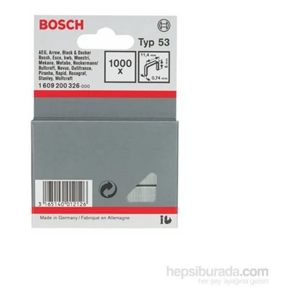 Bosch İnce Zımba Teli Tip 53 11,4 X 0,74 X 6 Mm - Görsel 2