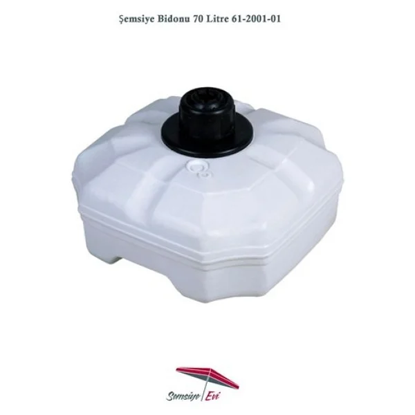 Şemsiye Evi Plastik Şemsiye Bidonu 70 Litre Su 90 Kg Kum 61-2001-01 - Görsel 2