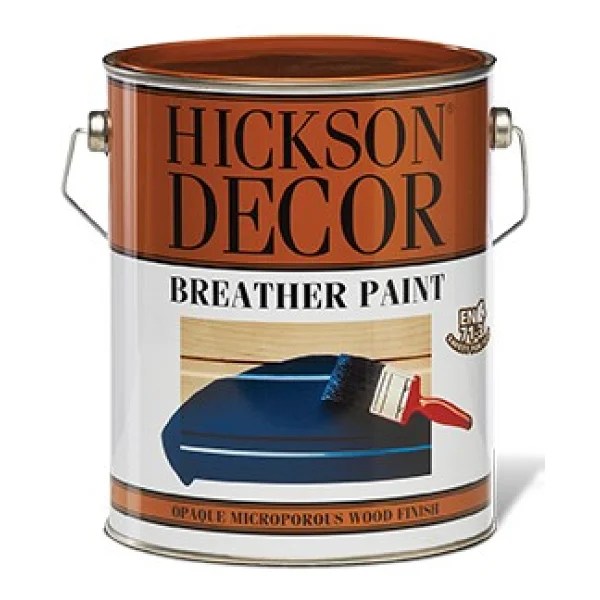 Hickson Decor Breather Paint - Solvet Bazlı Dış Cephe Boyası 1 Lt - Polar Beyaz - Görsel 2