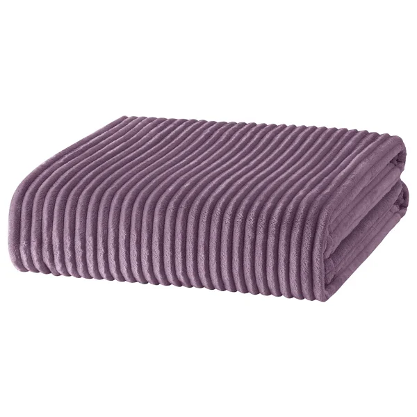 Yataş Holly Kül Moru 150x220 Cm Welsoft Tek Kişilik Battaniye - Görsel 4