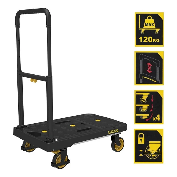 Stanley Fatmax Fx712 120 Kg Profesyonel Katlanabilir Paket Taşıma Arabası - Görsel 8