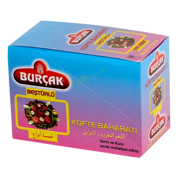 Burçak Beştürlü Köfte Baharatı 5 Gr X 36'lı - 380 Gr - Görsel 3