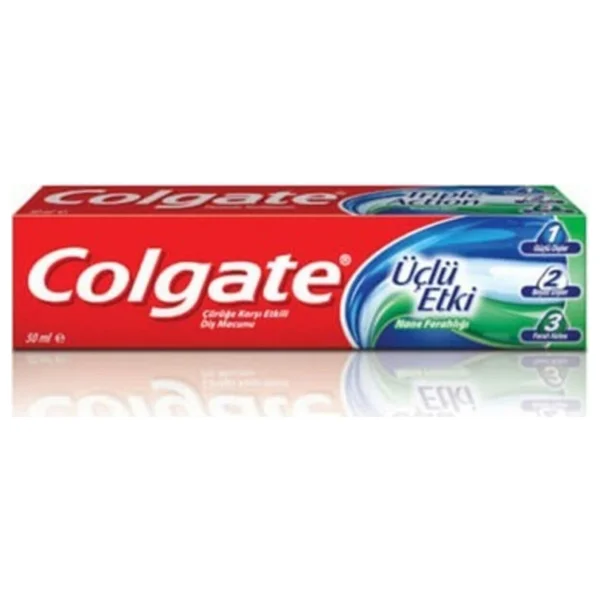 Colgate Üçlü Etki Beyazlatıcı 50 Ml Florürlü Diş Macunu - Görsel 2