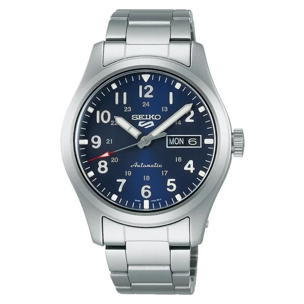Seiko 5 Sports Field SRPG29 Çelik Kordon Mavi Erkek Kol Saati - Görsel 7