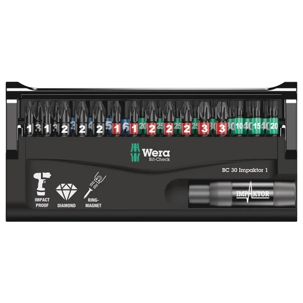 Wera Bit-Check 30 Lu İmpaktor Bits Set 1 05057690001 - Görsel 2